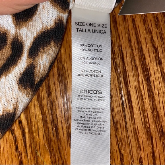 Leopard-Black Reversible Infinity Scarf - Picture 7 of 8